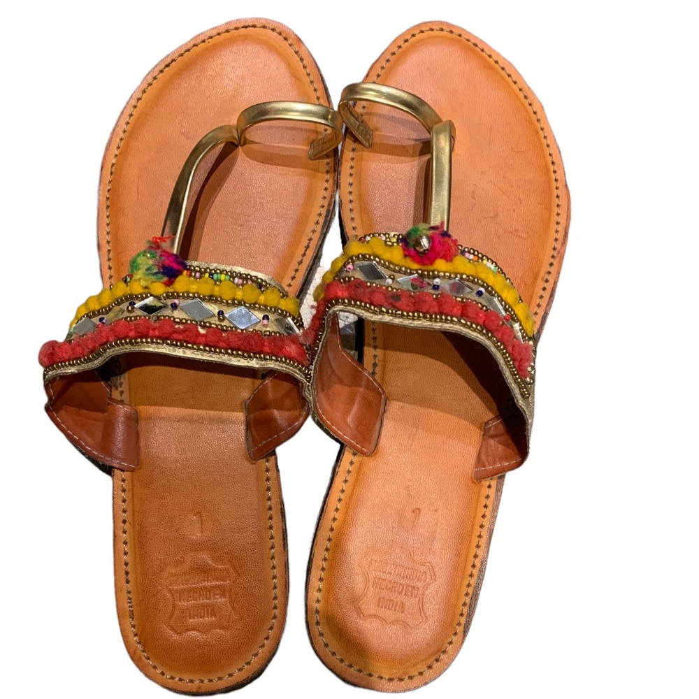 Handmade sandals from India, new, never been worn